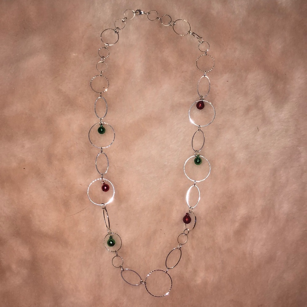 Christmas bell necklace